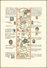 Curiosities Map By Gilbert Anthony Pownall