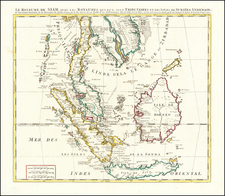 Le Royaume de Siam Avec les Royaumes qui luy sont Tributares et les Isles de Sumatra, Andemaon, etc. et les Isles Voisine  Avec les Observations des Six Peres Jesuits . . .