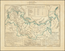 Alaska, Russia and Russia in Asia Map By Julius Loewenberg