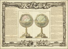 World and Celestial Maps Map By Louis Brion de la Tour / Louis Charles Desnos