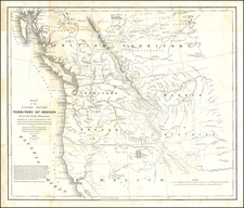 Rocky Mountains, Pacific Northwest, Oregon and Washington Map By Washington Hood