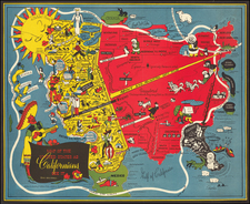 Pictorial Maps and California Map By Oren Arnold