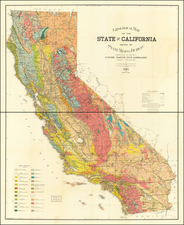 California Map By California State Mining Bureau