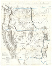 Southwest, Colorado, Utah, Nevada, Rocky Mountains, Oregon, Washington and California Map By John Charles Fremont / Charles Preuss