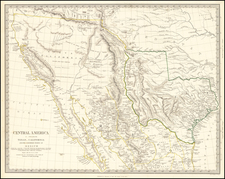 Texas, Southwest, Rocky Mountains and California Map By SDUK