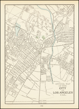 Los Angeles Map By George F. Cram