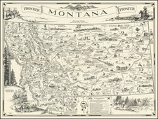 Montana and Pictorial Maps Map By Irvin Shope