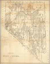 Nevada Map By General Land Office