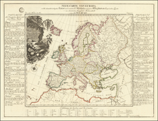 Europe Map By August Freidrich Wilhelm Crome