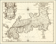 Japan Map By Jacques Nicolas Bellin