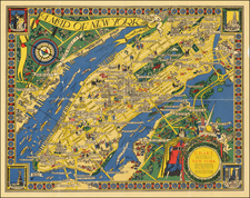 New York City and Pictorial Maps Map By Russell Patterson