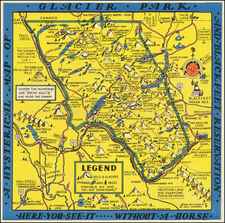 Montana and Pictorial Maps Map By Lindgren Brothers