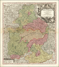 Süddeutschland Map By Matthaus Seutter