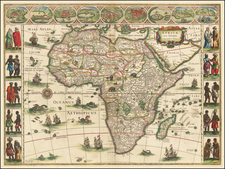 Africa Map By Willem Janszoon Blaeu