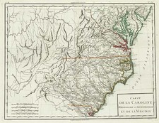 Mid-Atlantic, South and Southeast Map By L'Anglois