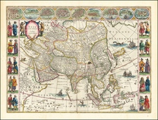 Asia Map By Willem Janszoon Blaeu