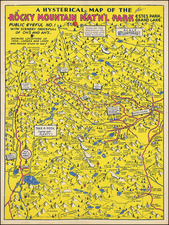 Colorado, Rocky Mountains, Colorado and Pictorial Maps Map By Lindgren Brothers