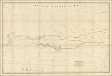 Plains, Kansas, Nebraska, Colorado, Utah, Nevada, Rocky Mountains, Rocky Mountains, Colorado, Utah and California Map By U.S. Pacific RR Surveys