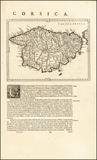 Corsica Map By Willem Janszoon Blaeu