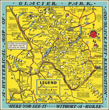 Montana and Pictorial Maps Map By Lindgren Brothers