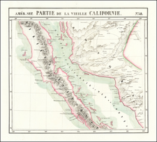  [Baja California, Gulf of California and Sonora]  Amer. Sep. No. 58  Partie De La Vieille Californie  By Philippe Marie Vandermaelen