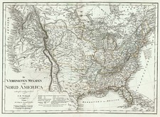 United States Map By Carl Ferdinand Weiland