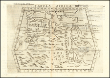 North Africa, East Africa and West Africa Map By Girolamo Ruscelli