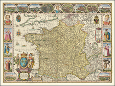 France Map By Petrus Kaerius
