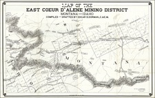 Idaho Map By Edgar S. Dorman