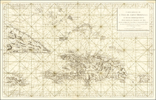 Cuba, Hispaniola, Puerto Rico and Bahamas Map By Depot de la Marine