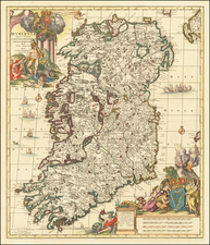 Ireland Map By Johannes Covens  &  Cornelis Mortier
