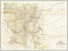 Colorado and Colorado Map By U.S. General Land Office Survey