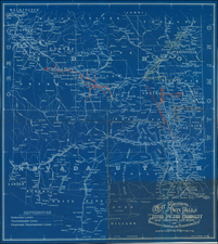 Utah, Nevada, Idaho, Montana, Utah and Washington Map By Great Shoshone and Twin Falls Water Power Company