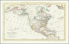 North America Map By Emanuel Bowen