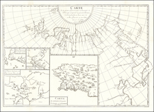 Polar Maps, Alaska, Russia in Asia, California and Canada Map By Samuel Engel