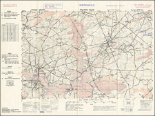 France and World War II Map By Company B, 660th Engineers