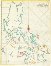 A Chart of the Channel in the Phillippine Islands through which the Manila Galeon passes together with the adjacent Islands.  By George Anson / Richard William Seale