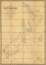 New Zealand Map By James Wyld