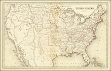 United States Map By Thomas Gamaliel Bradford