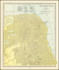 San Francisco & Bay Area Map By George F. Cram