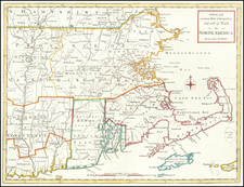 New England, Massachusetts, New Hampshire, Rhode Island and Vermont Map By Universal Magazine