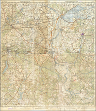 World War II and Norddeutschland Map By General Staff of the Red Army