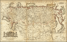 Russia, Ukraine, China, Central Asia & Caucasus and Russia in Asia Map By Philipp Johann Strahlenberg