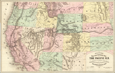 Plains, Southwest, Arizona, Colorado, Utah, Nevada, New Mexico, Rocky Mountains, Colorado, Idaho, Montana, Utah, Wyoming, Oregon and California Map By Henry T. Williams