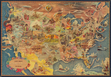 United States and Pictorial Maps Map By Aaron Bohrod
