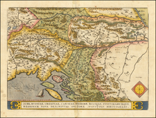 Schlavoniae,  Croatiae, Carniae, Istriae, Bosniae, Finitimarumque Regionum Nova Descriptio . . .  By Abraham Ortelius