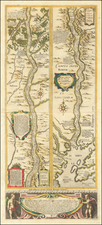 Russia and Ukraine Map By Willem Janszoon Blaeu