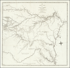 Louisiana, Arkansas, Texas, Kansas, Missouri, Nebraska and Oklahoma & Indian Territory Map By Zebulon Montgomery Pike