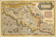 Northern Italy Map By Abraham Ortelius