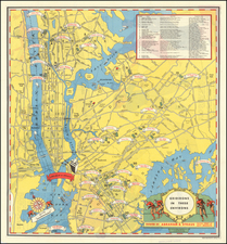 New York City and Pictorial Maps Map By Abraham & Straus